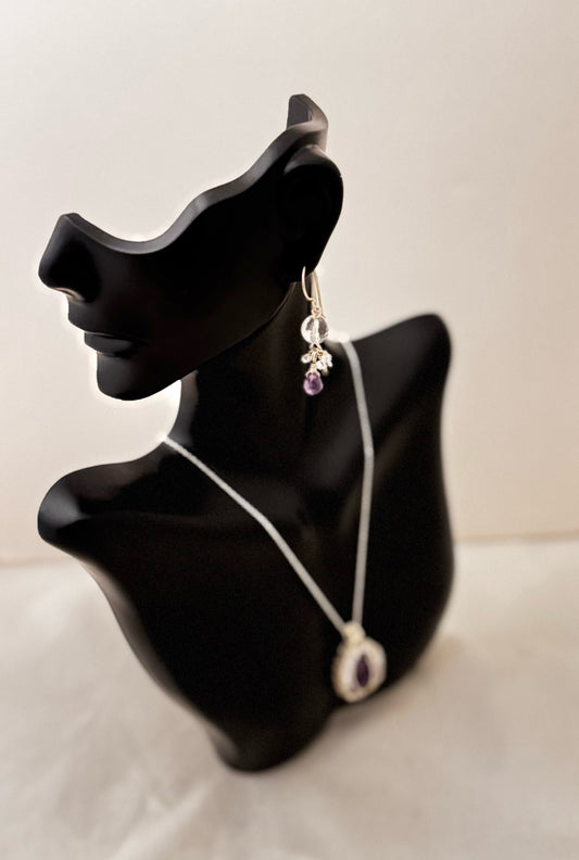 Celestial Harmony-Amethyst jewelry set