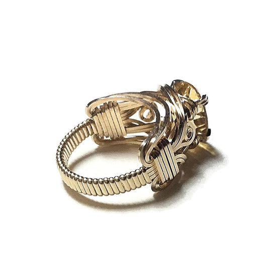 14kt Gold Citrine ring