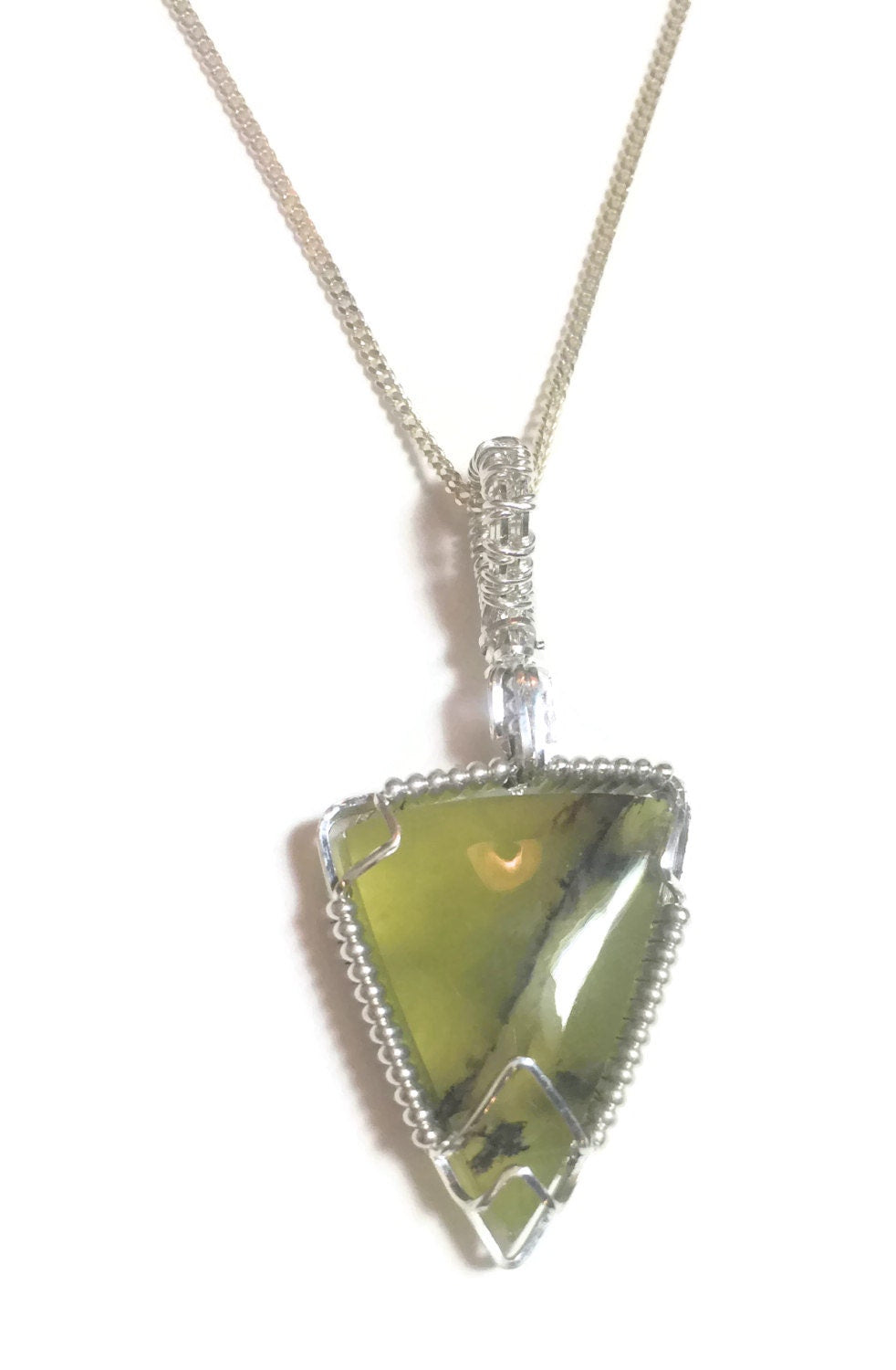 Silver Opal necklace