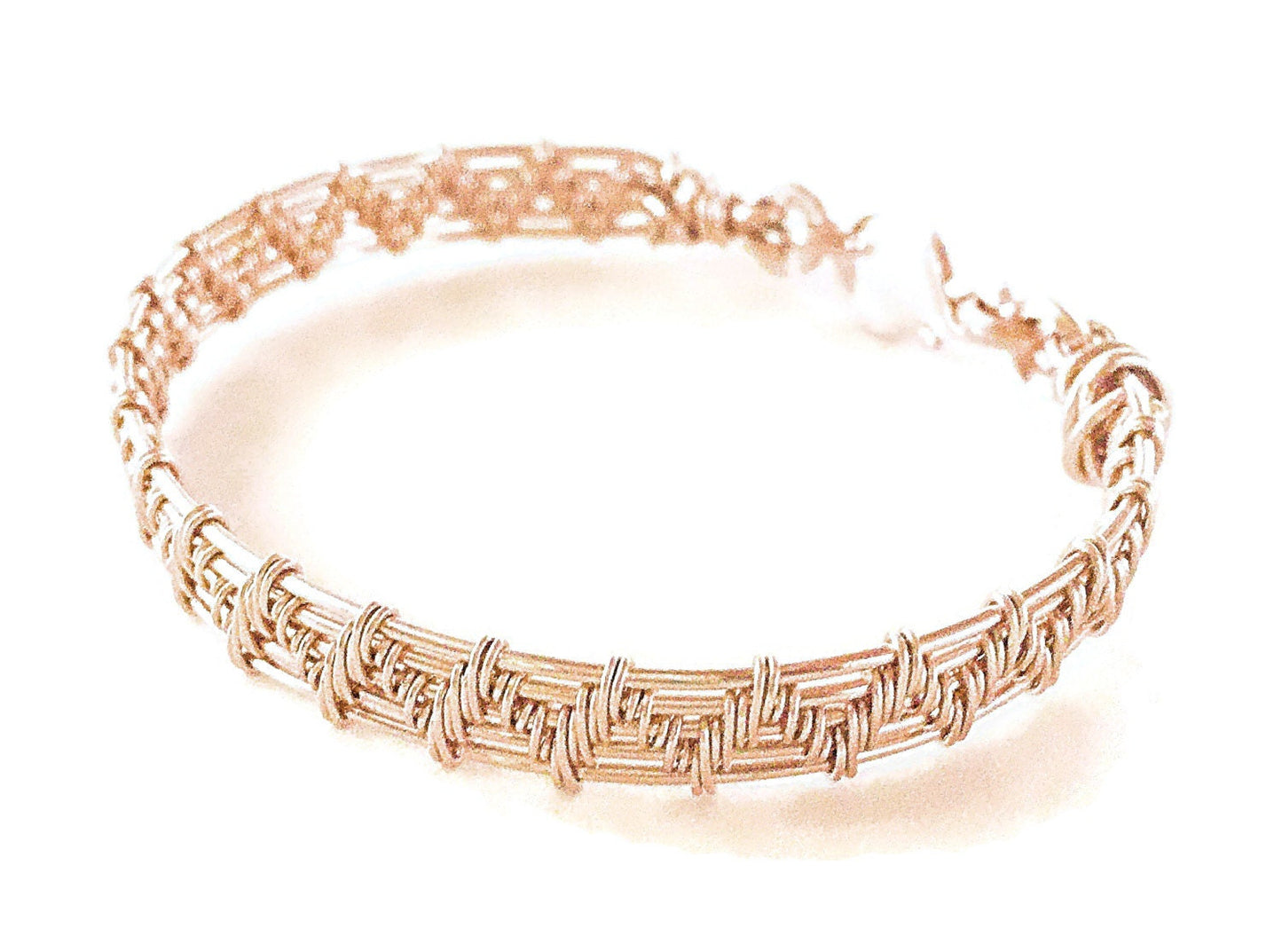 14kt Gold Chevron bracelet
