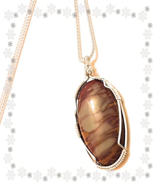 Handmade Sterling Silver Noreena Jasper Pendant