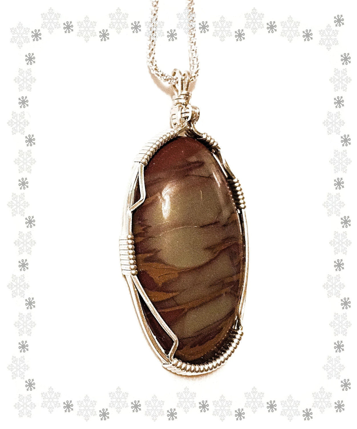 Handmade Sterling Silver Noreena Jasper Pendant