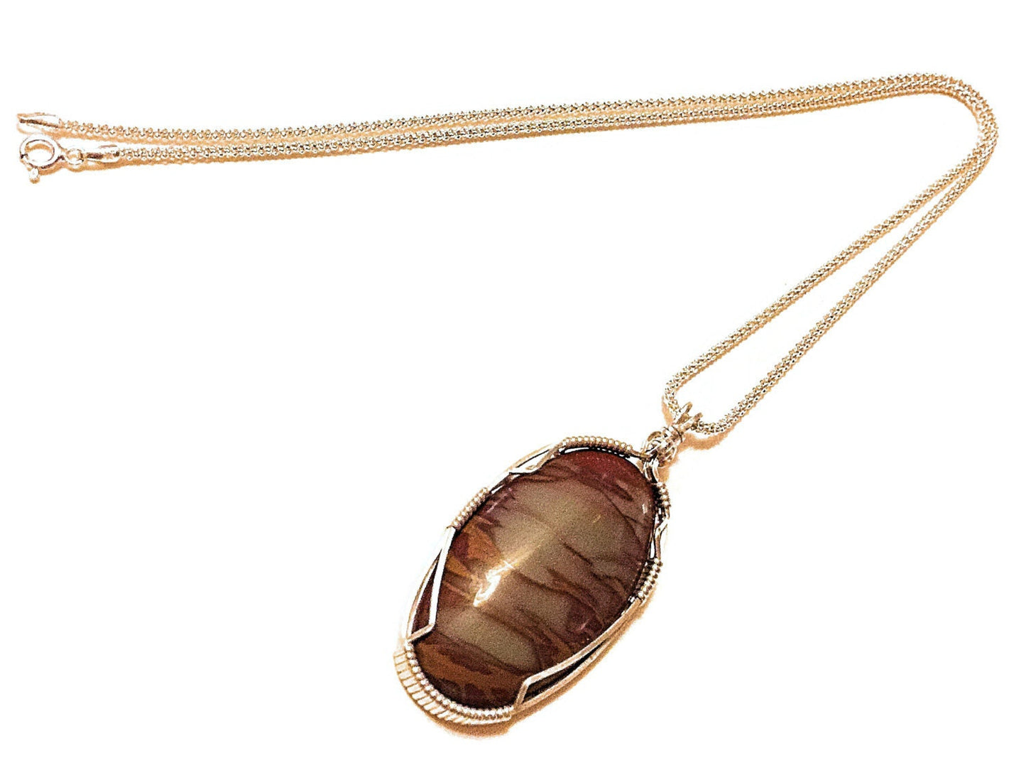 Handmade Sterling Silver Noreena Jasper Pendant