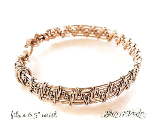 14kt Gold Chevron bracelet