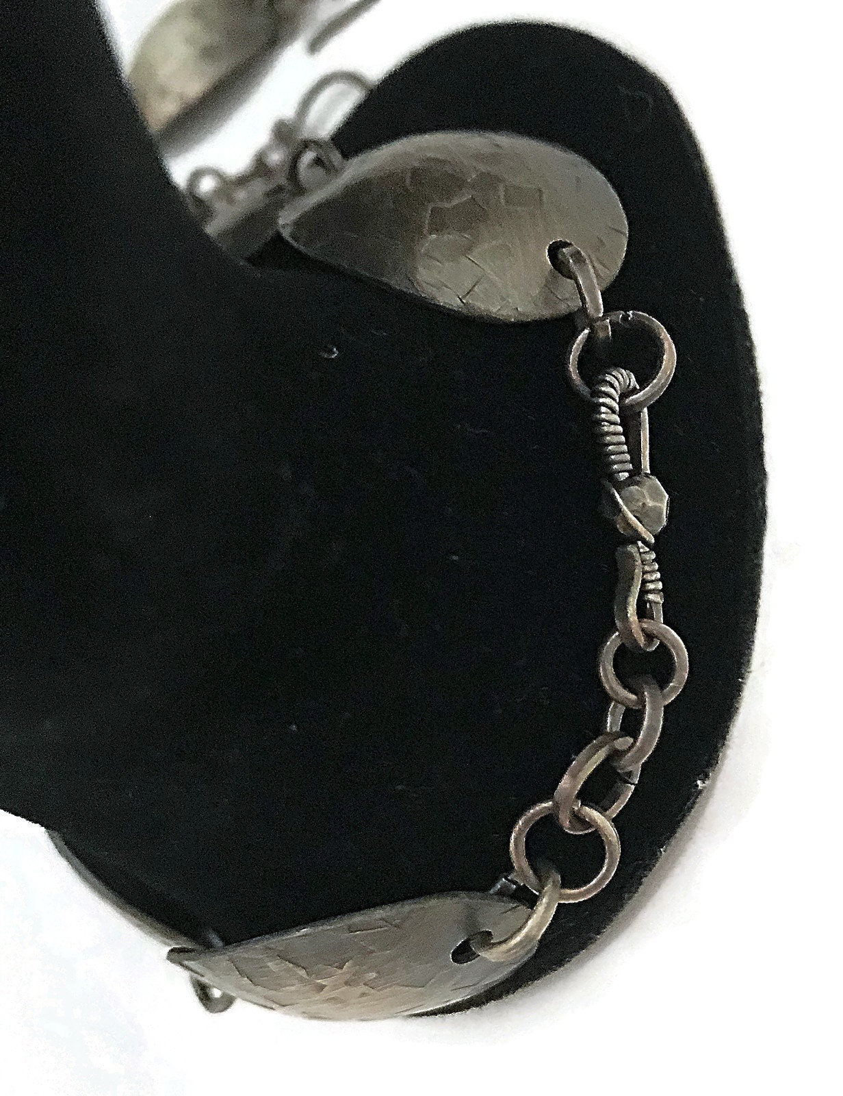 Silver Boho bracelet and earring set