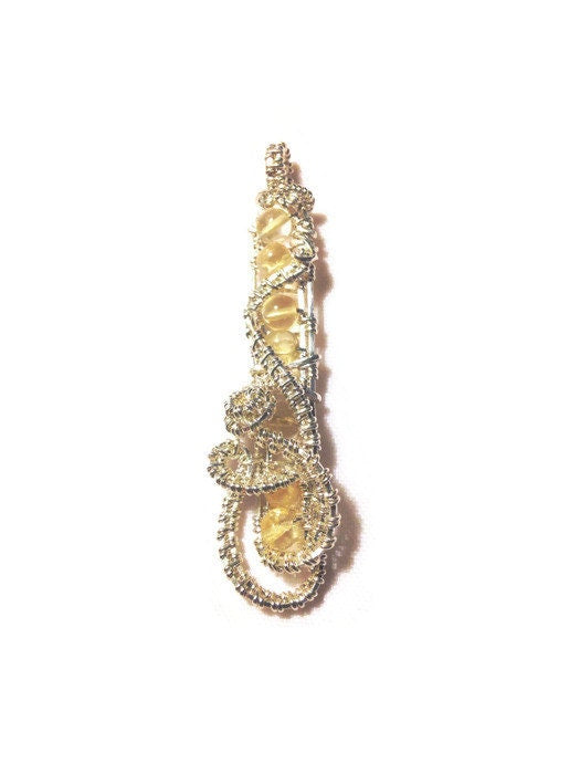 Silver Citrine Pendant