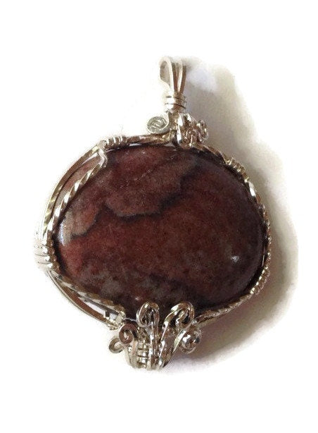 Handmade Sun rock gemstone pendant - Statement pendant