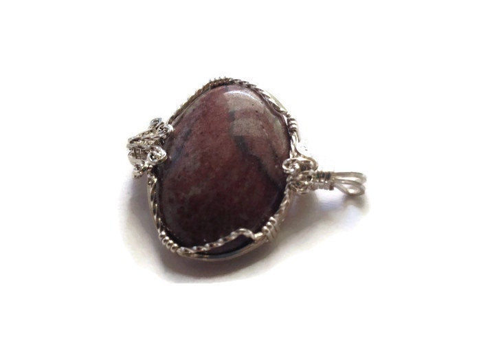 Handmade Sun rock gemstone pendant - Statement pendant