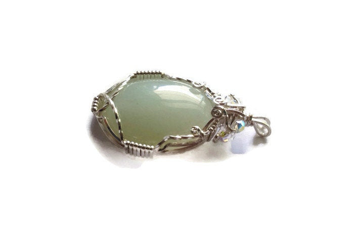 Silver Aventurine pendant