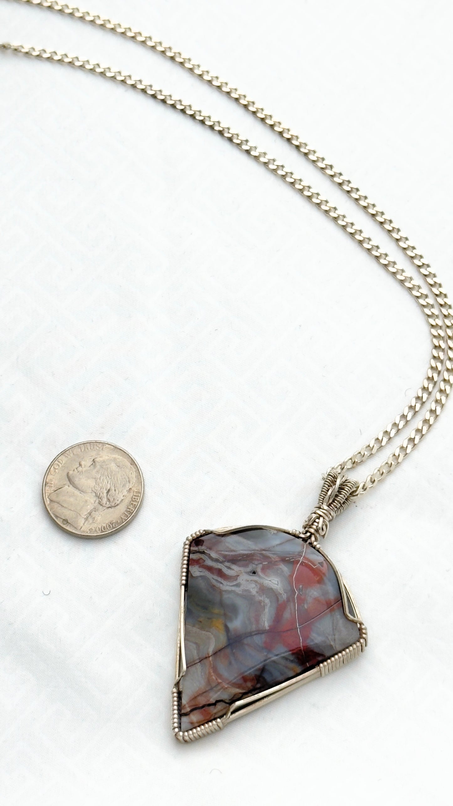 Silver Fantasy Jasper Necklace