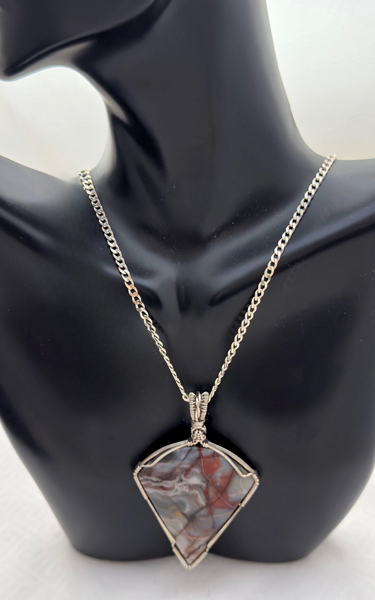 Silver Fantasy Jasper Necklace