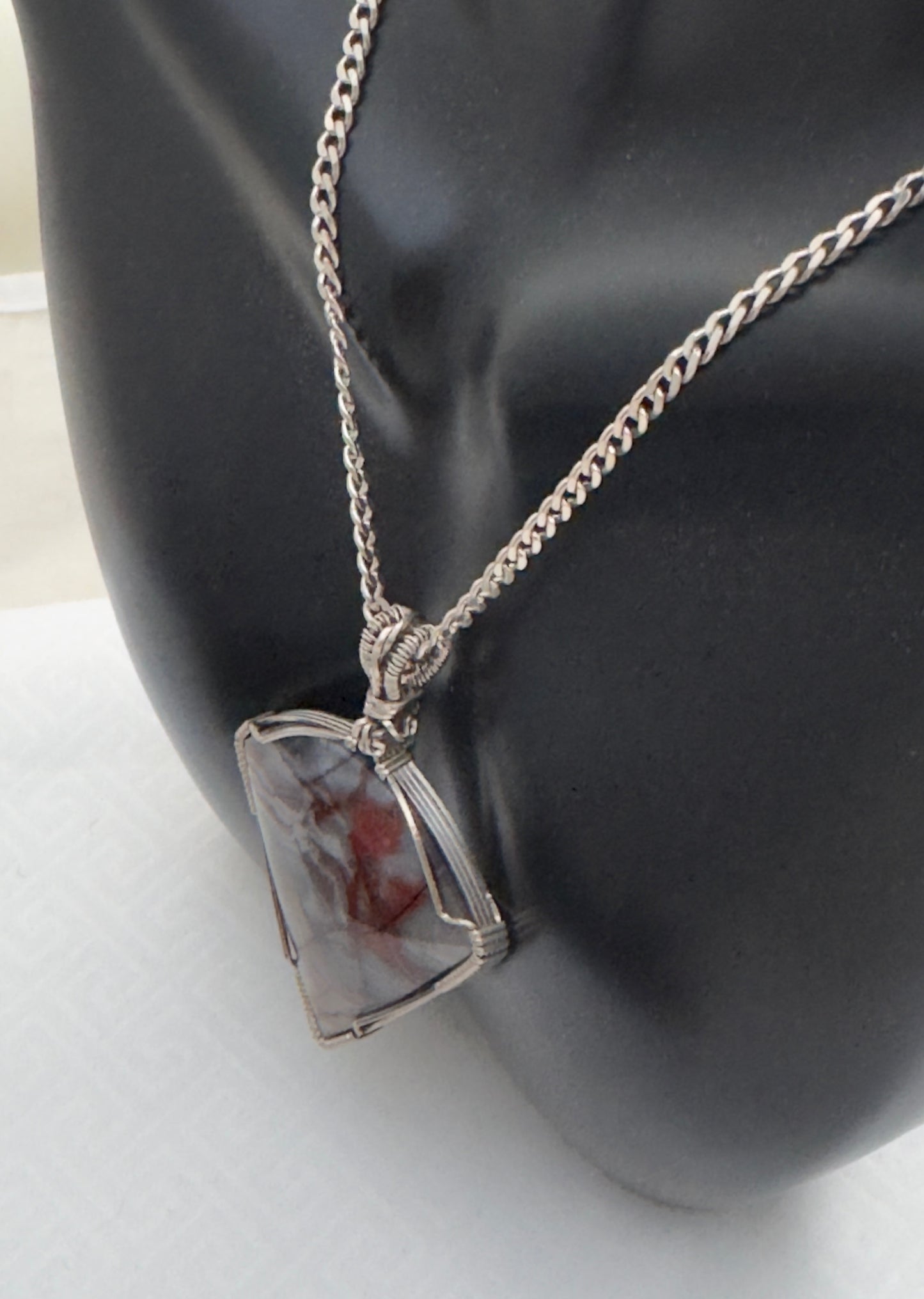 Silver Fantasy Jasper Necklace