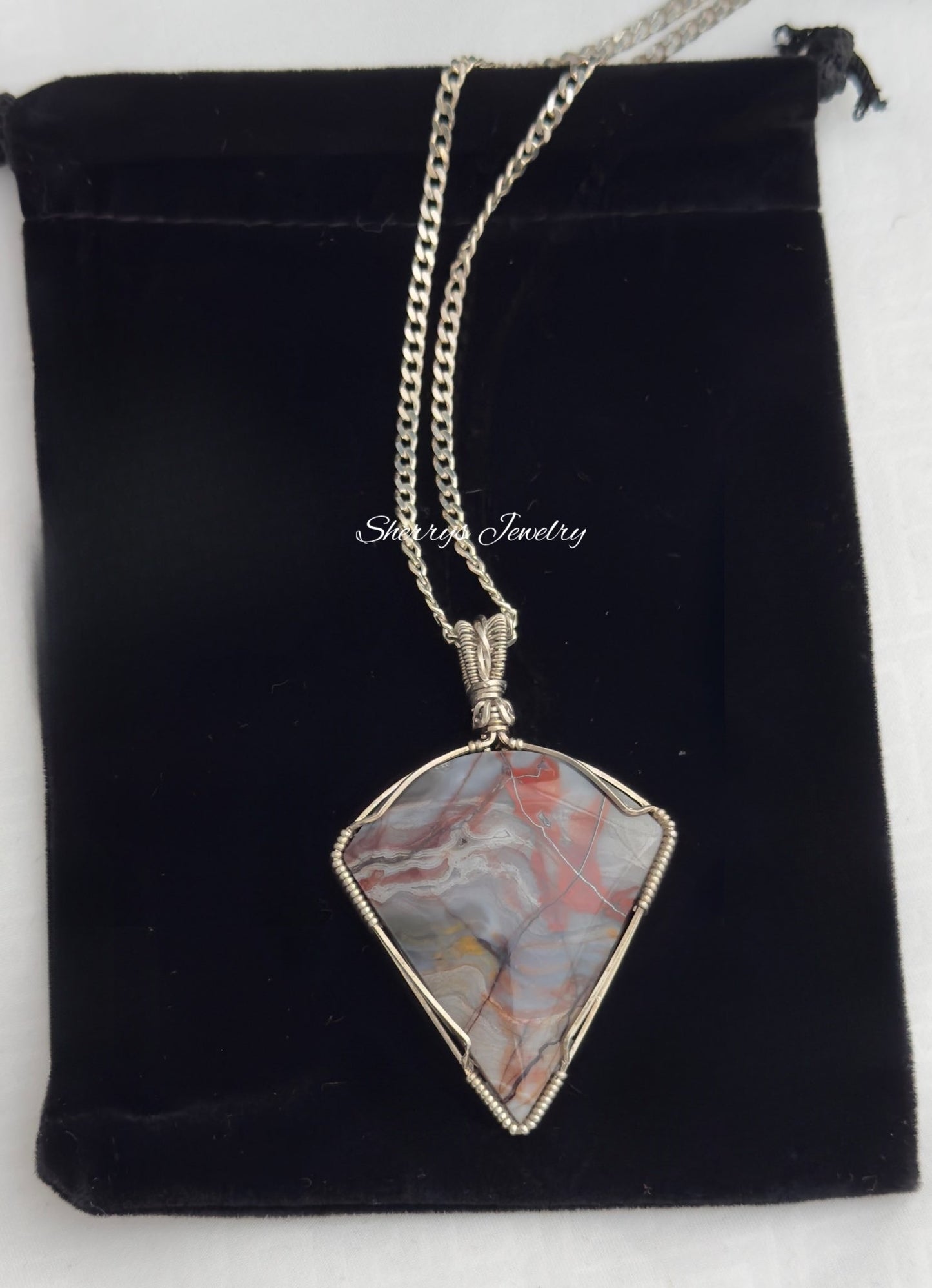 Silver Fantasy Jasper Necklace