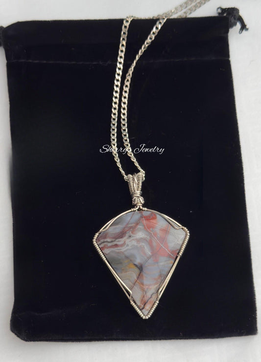 Silver Fantasy Jasper Necklace